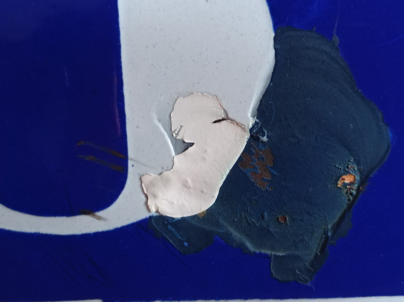 OLD ENAMELLED STREET, HOUSE PLAQUE – NUMBER 3 – 15 x 20 cm – BOMBED