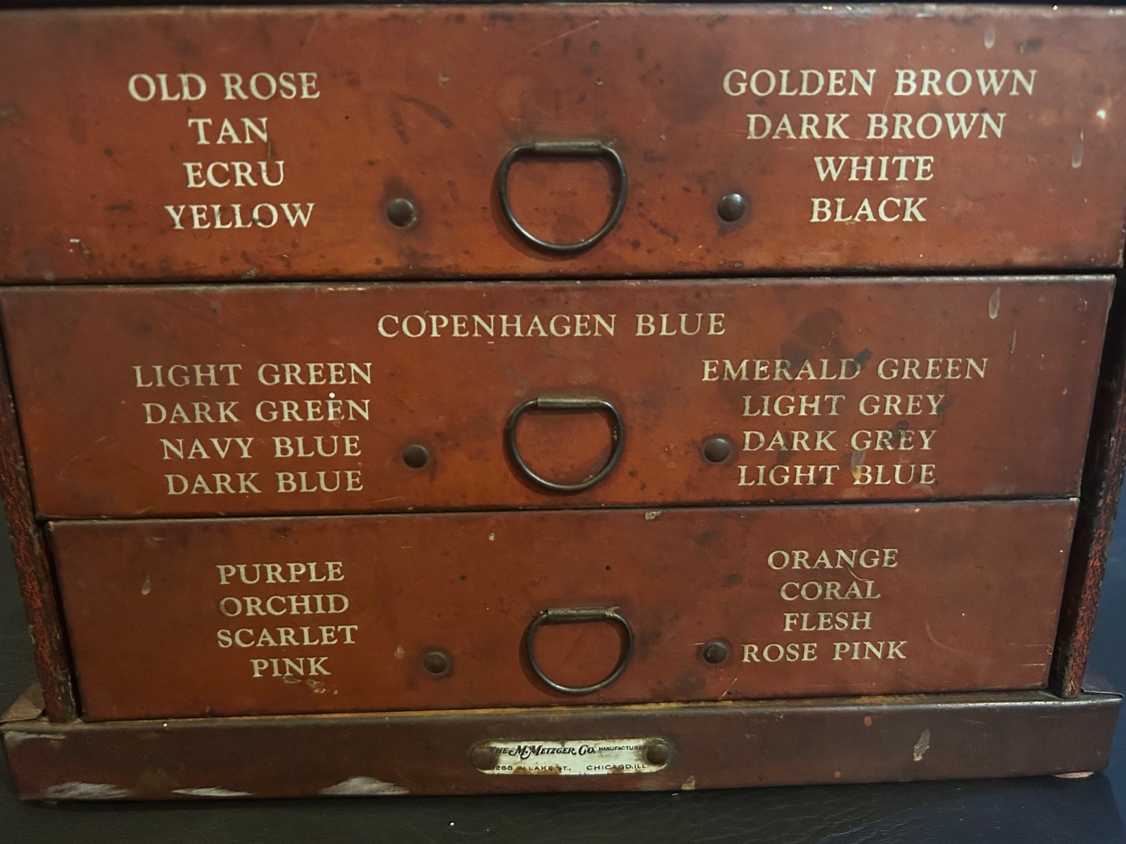 C1920 Tin Litho New Improved RIT Dyes Advertising Counter Top Store Display
