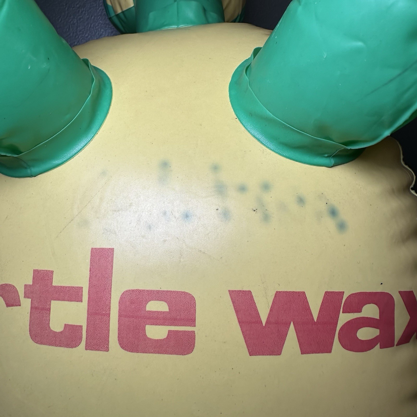 Vintage 19” Turtle Wax Tommy the Turtle Inflatable Advertising Promotional Item