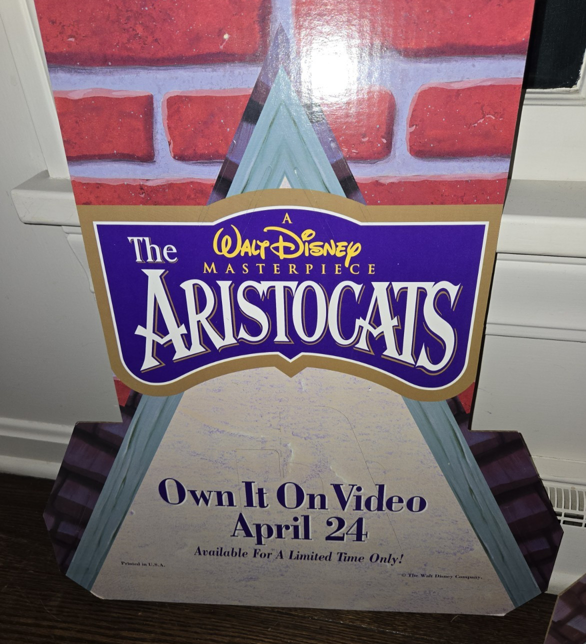1995 Disney Aristocats VHS Store Display COMPLETE Set NOS Kmart Standee Vtg