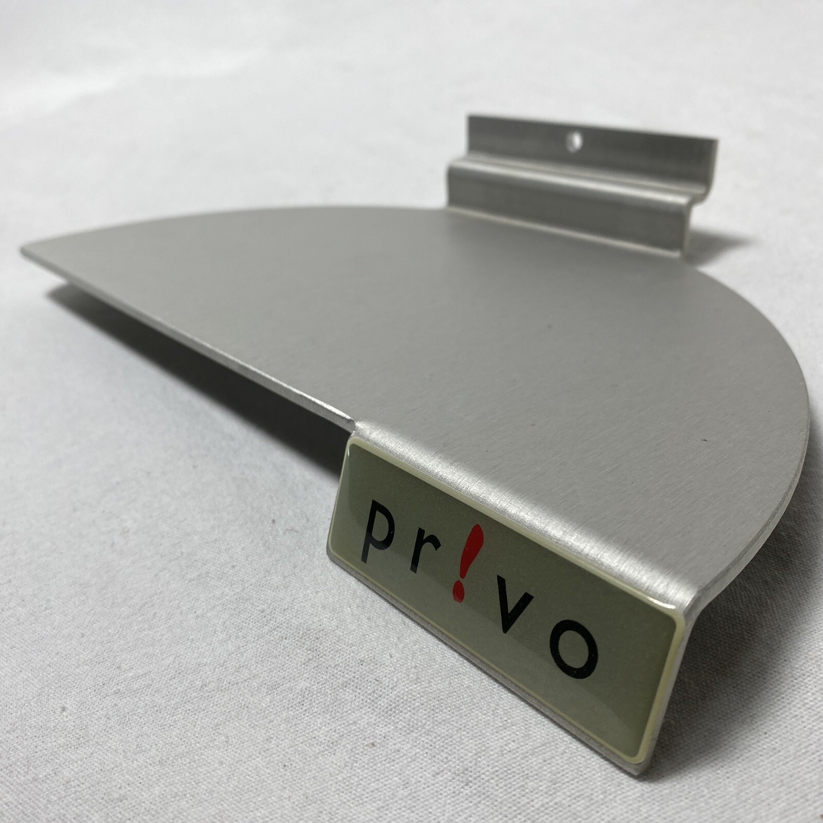 Lot Of 12 privo Shoe Wall ￼Slot Store Display Shelves 9.5”x 4.5” Aluminum Shelf