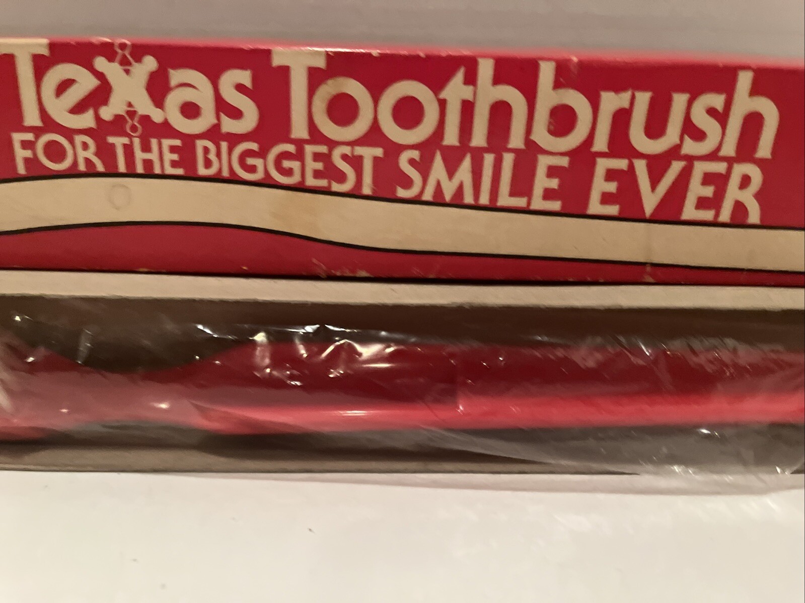 Oversized Toothbrush Novelty Red 80’s New Old Stock