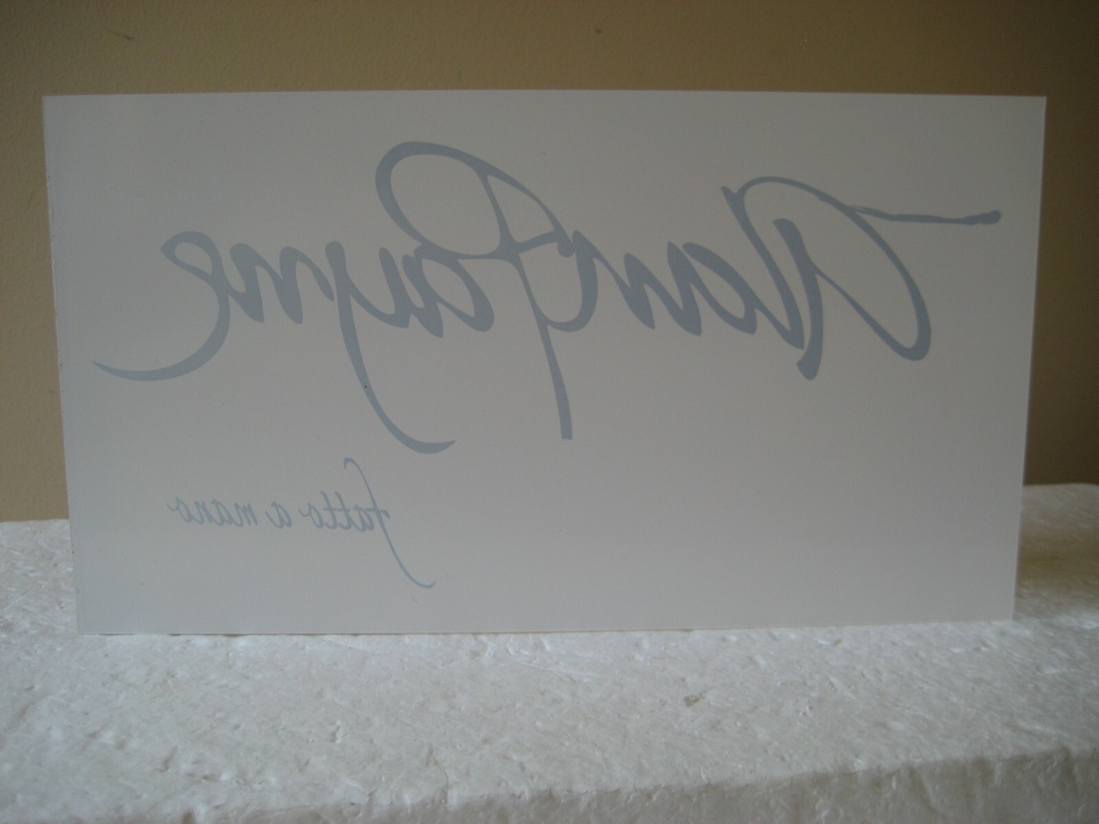 ALAN PAYNE fatto a mano Acrylic Advertising Store Display Sign