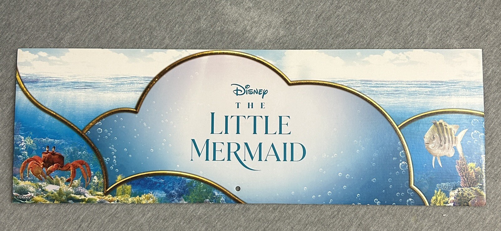 2024 Spirit Halloween Display End Cap 24″ x 8″ – The Little Mermaid