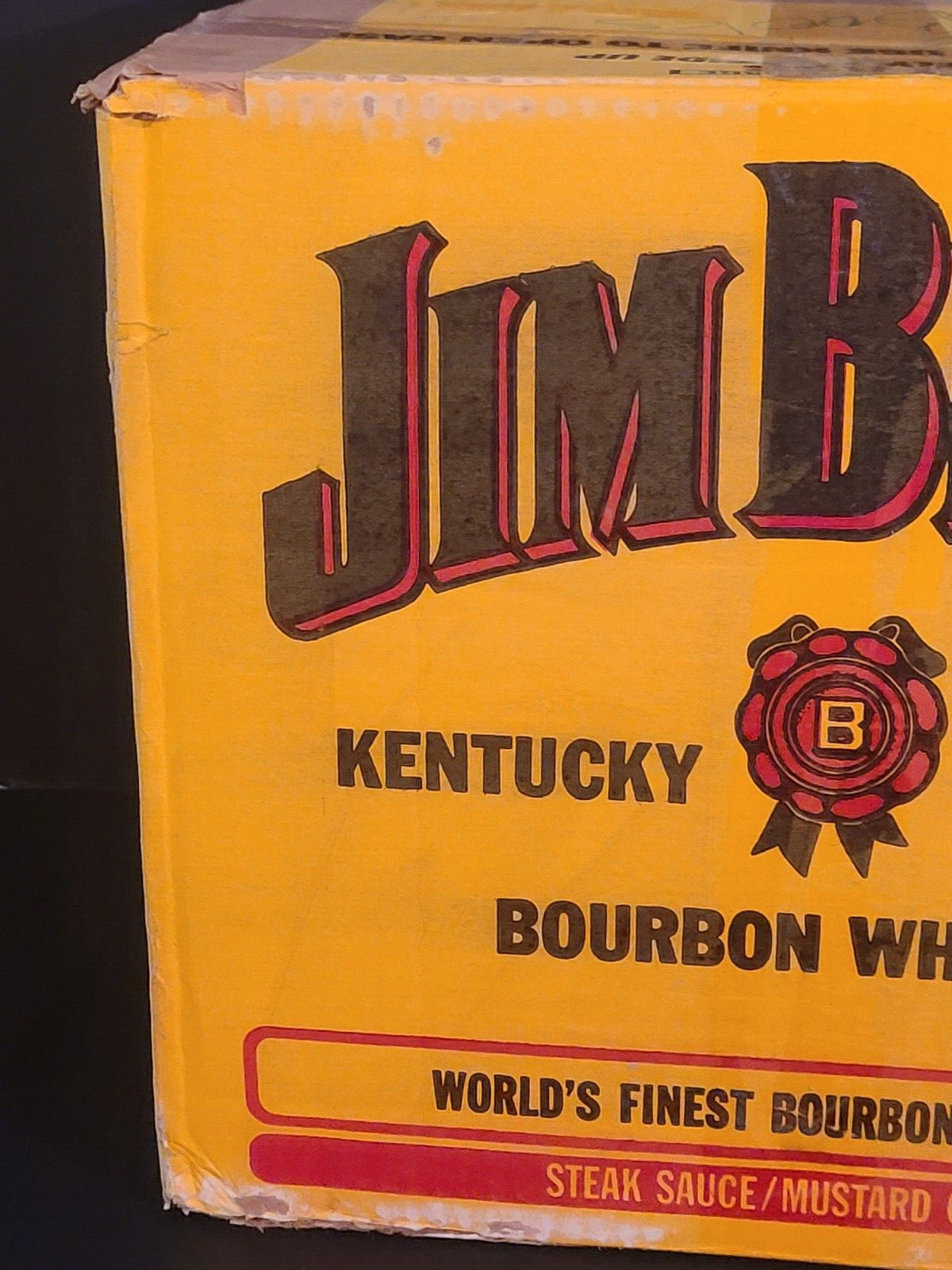 Vintage 1994 Jime Beam EMPTY Cardboard Shipping Box Advertising Display