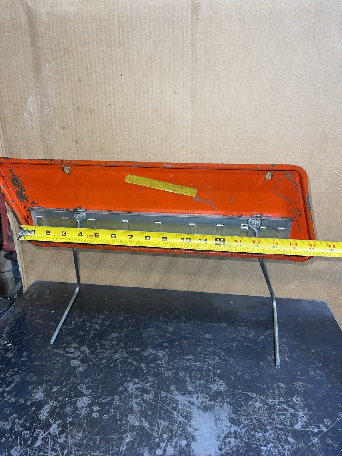 Antique Vintage Larson S Hooks Hardware Display Rack Tin