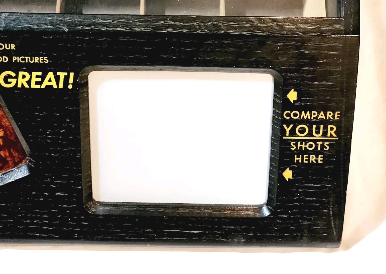 Vtg Ednalite Picture Store Lighted Counter Display Photography Wrigley Displays