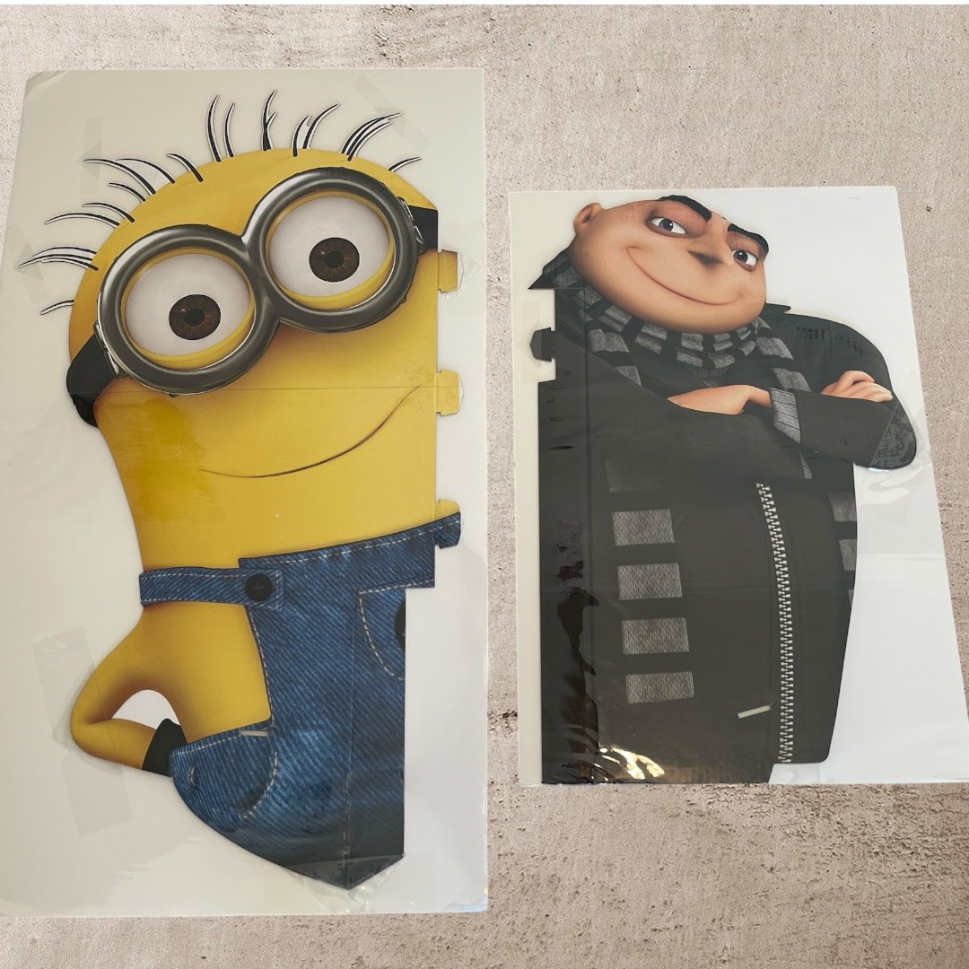 Two (2) Despicable Me ‘MINION’ & ‘GRU’ Cardboard Display Signs!