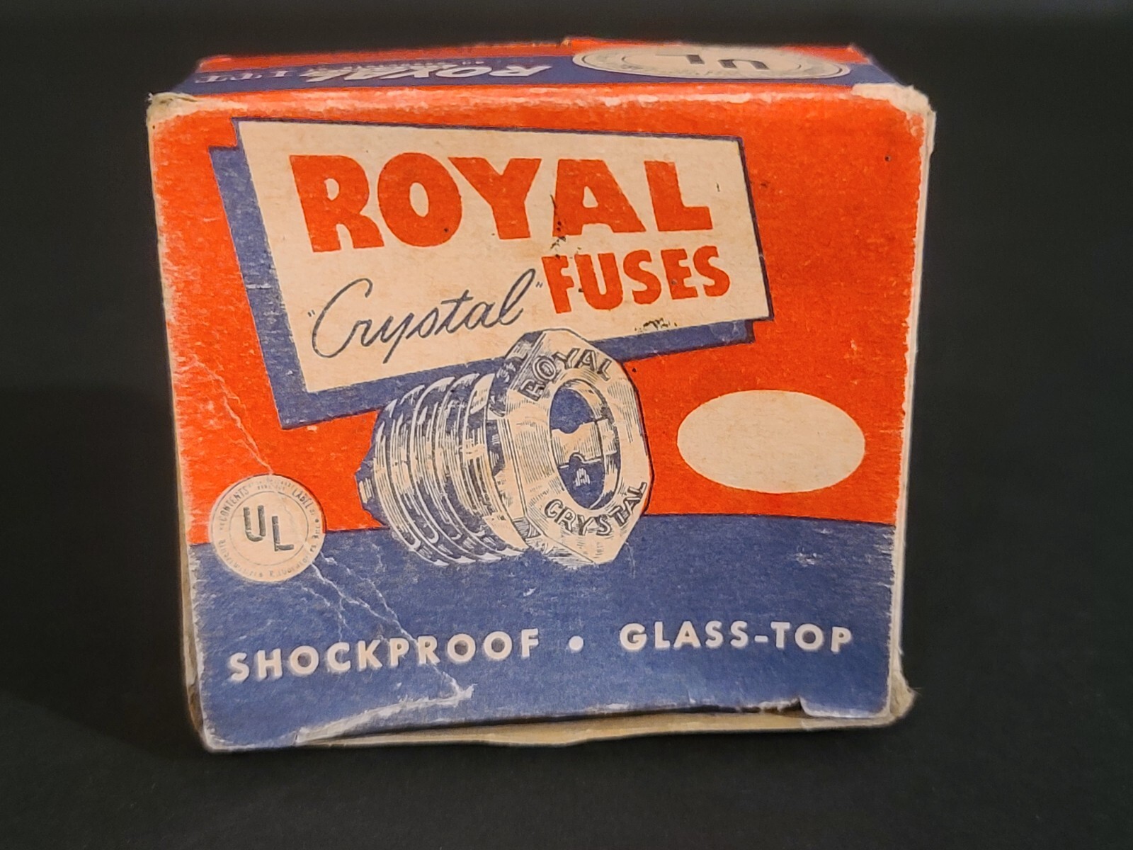 EMPTY BOX ONLY Royal Crystal Fuses Advertising Display