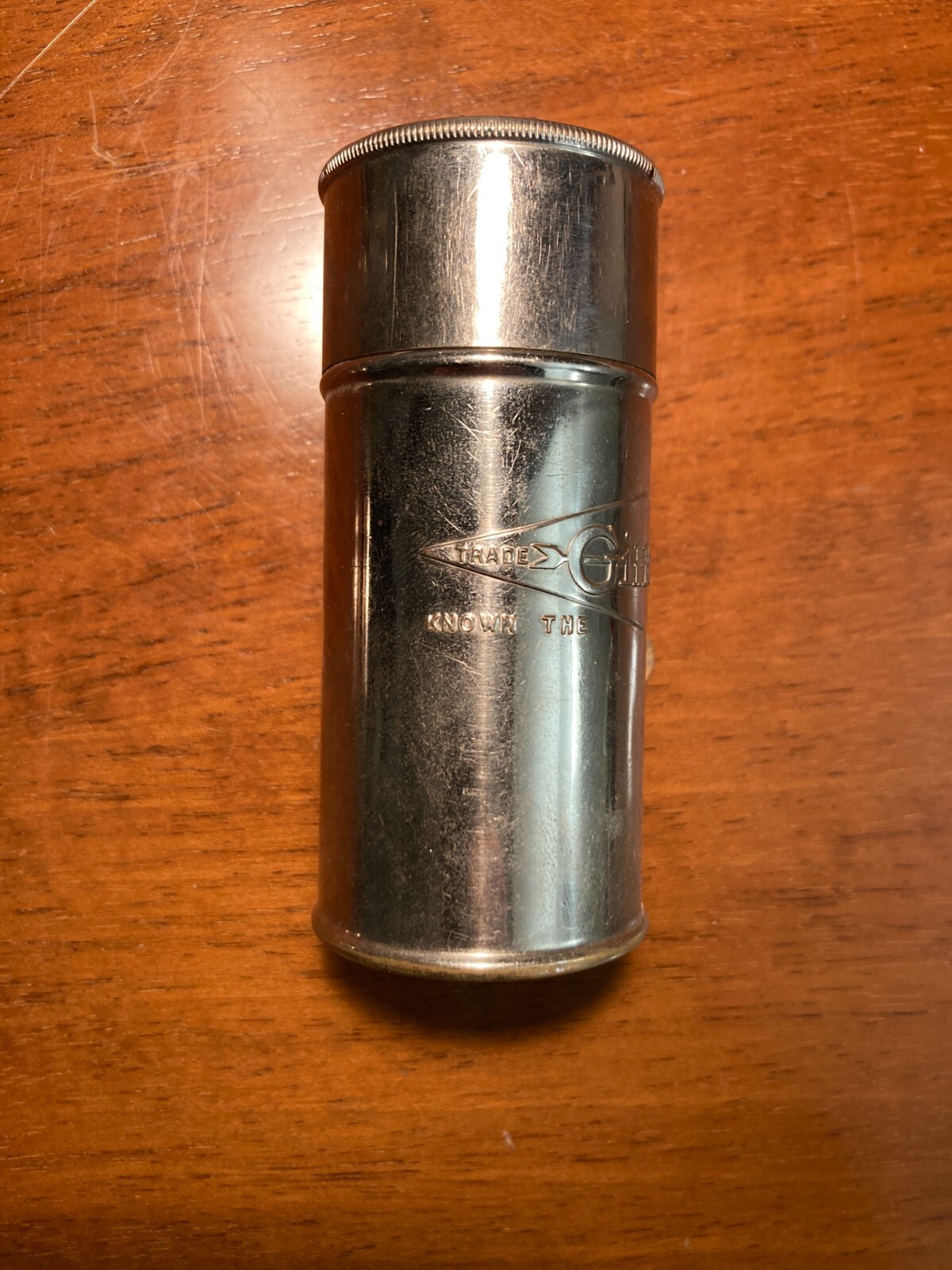 BEARD-BARBERS-SHAVING-SHAVING STICK-RARE ADVERTISING CASE-GILLETTE