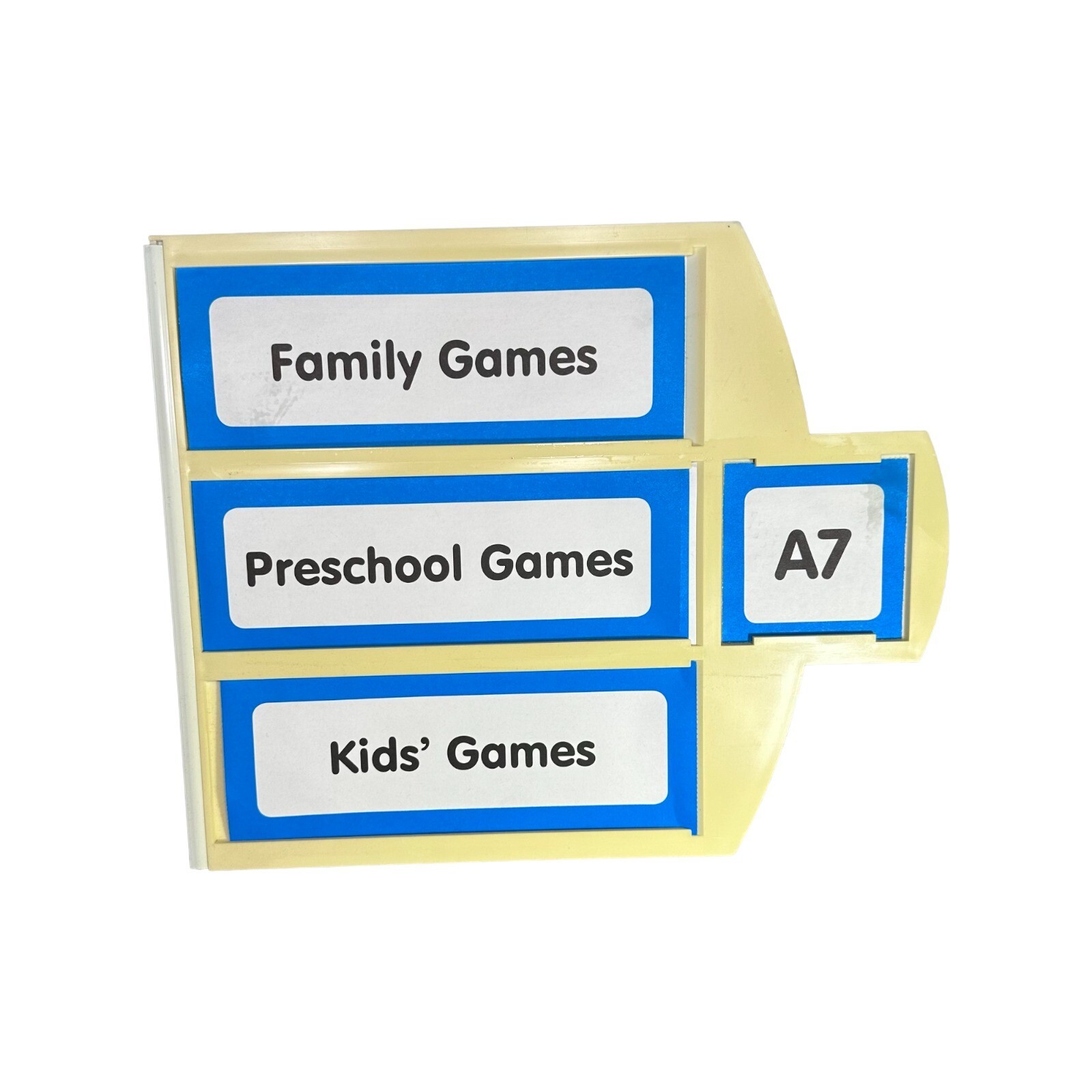 Toys R Us True Aisle Sign A7 Family Games, Preschool Games, Kids’ Games