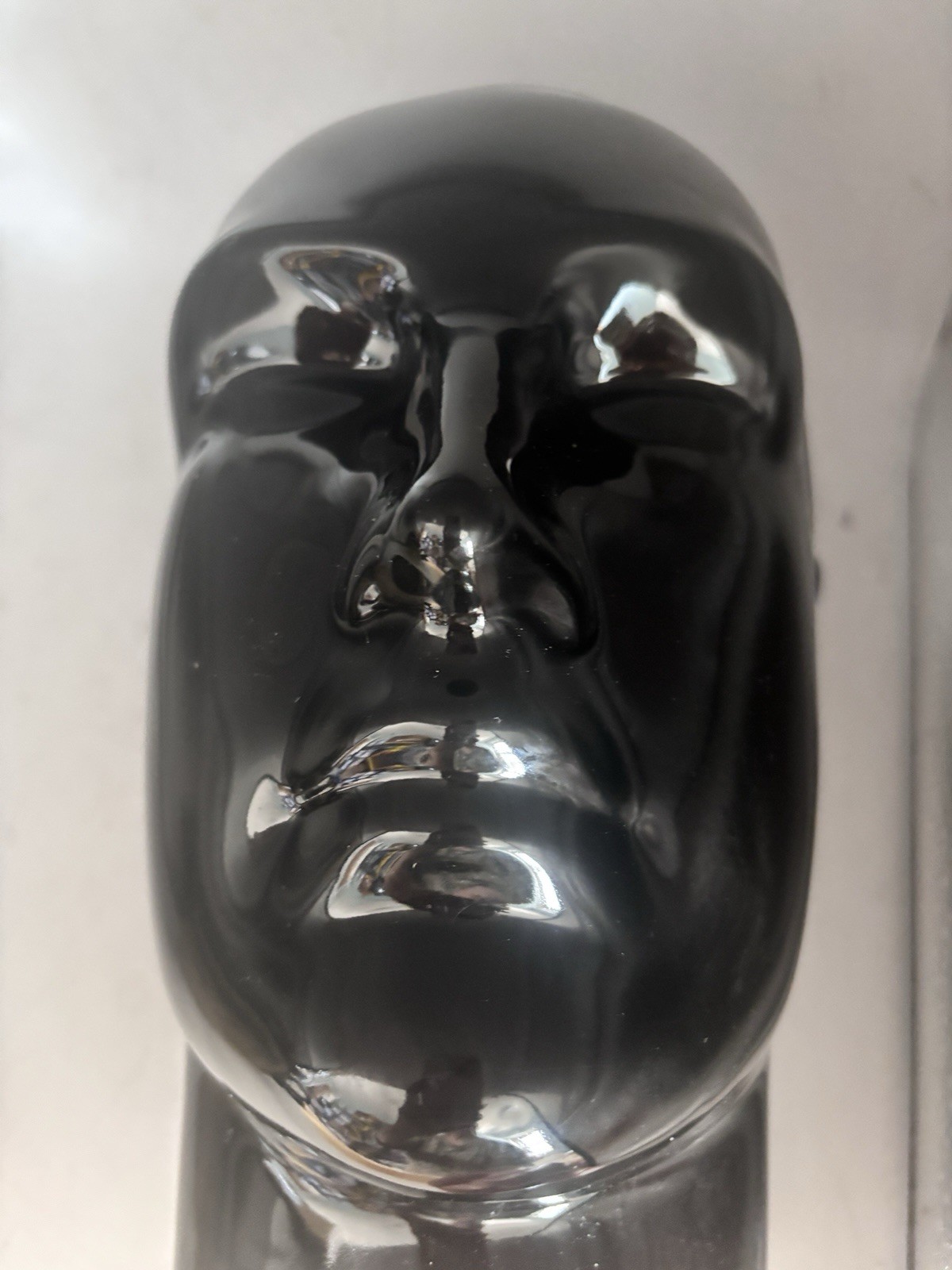 Black Ceramic Mannequin Head Wig Hat Display