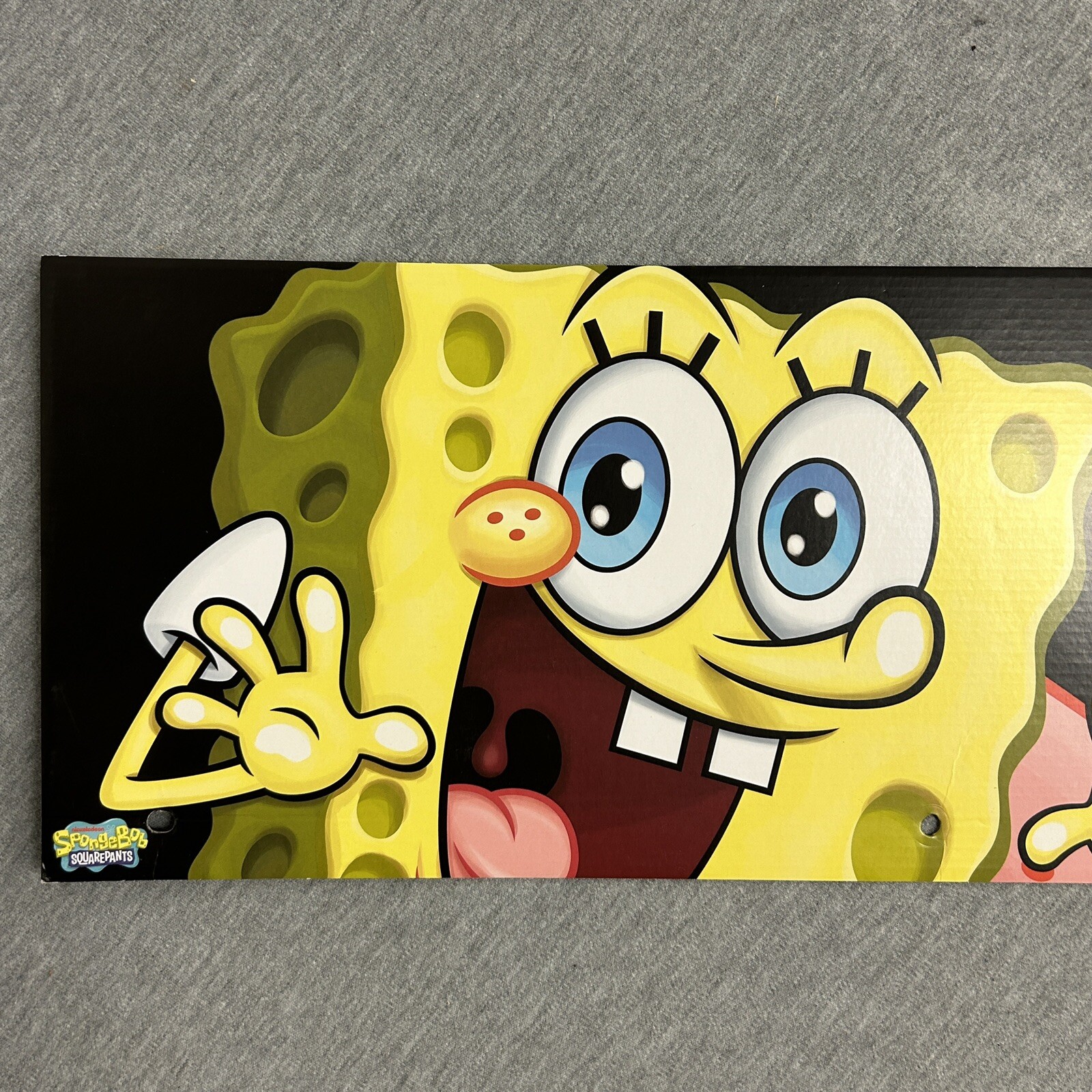 2024 Spirit Halloween Display End Cap 24″ x 8″ – SpongeBob & Patrick