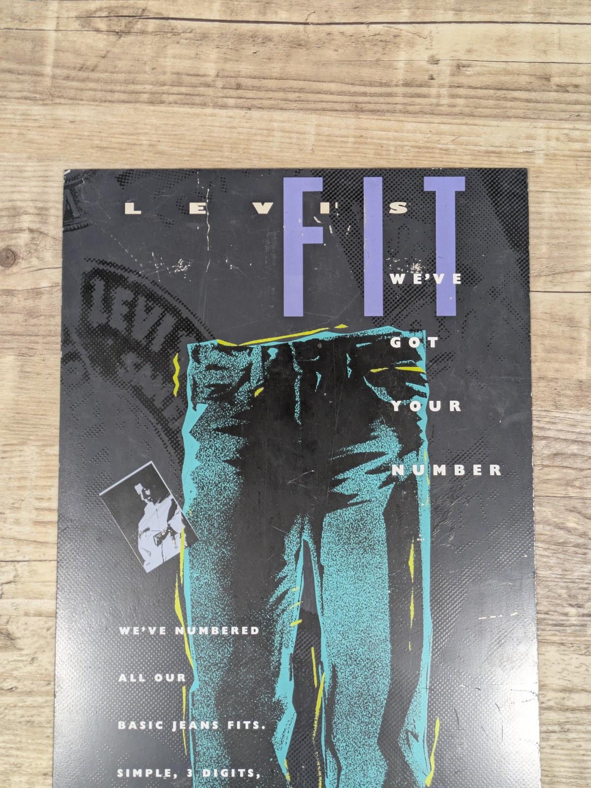 Vintage’s Levi’s Fit Metal Promo Sign Advertisment