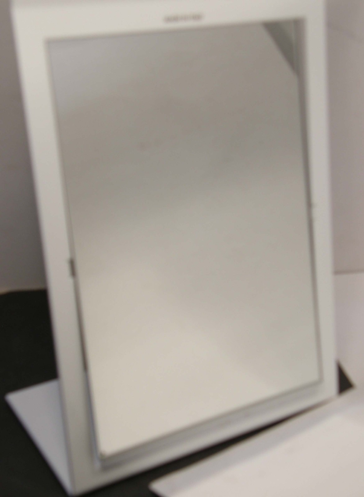 SAFILO EYEWEAR ADVERTISING TABLETOP ENAMEL METAL SWIVEL MIRROR OPTICIAN DISPLAY