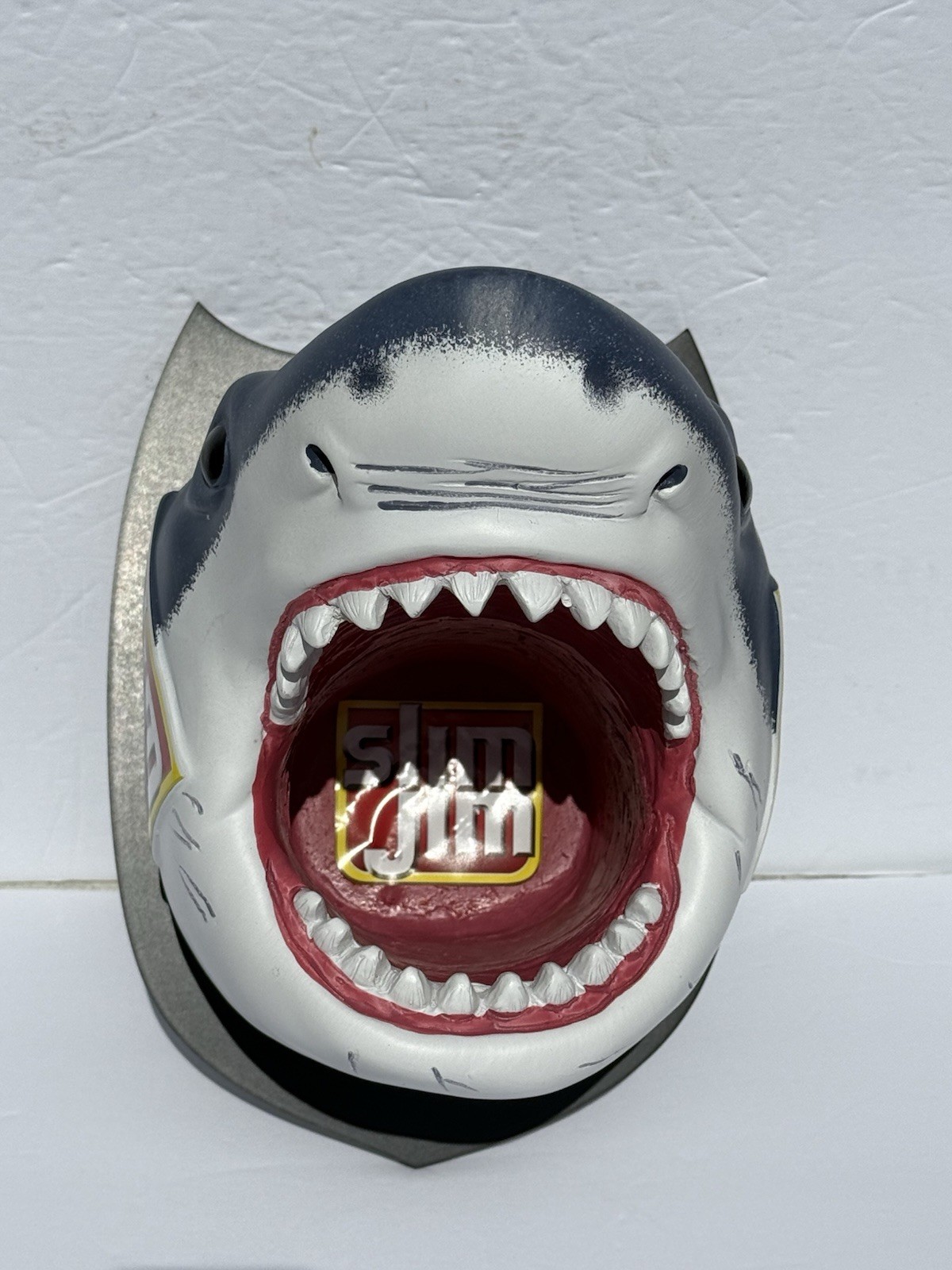 Slim Jim Shark Display – Rare 3D Promo – Wall Mountable Open Box Advertising New