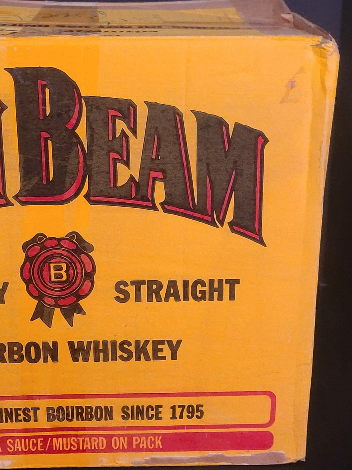Vintage 1994 Jime Beam EMPTY Cardboard Shipping Box Advertising Display