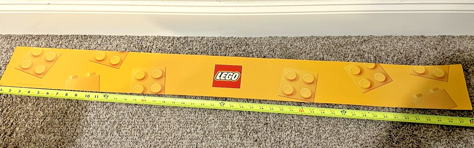 LEGO Toys R Us Exclusive Promo Display Sign 2014 48” x 5 1/4”