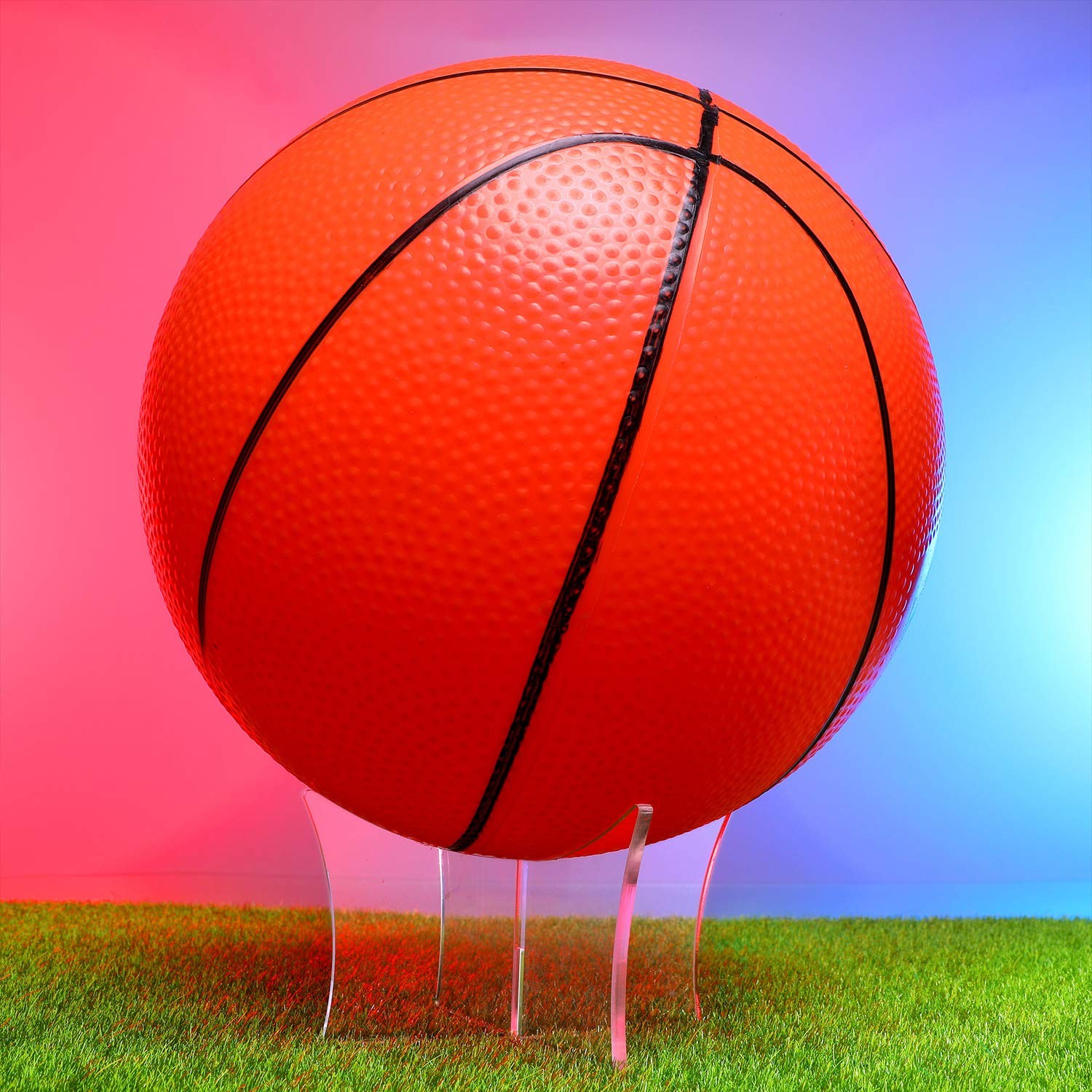 Blulu 3 Pieces Basketball Stand Holder Football Display as pictures show
