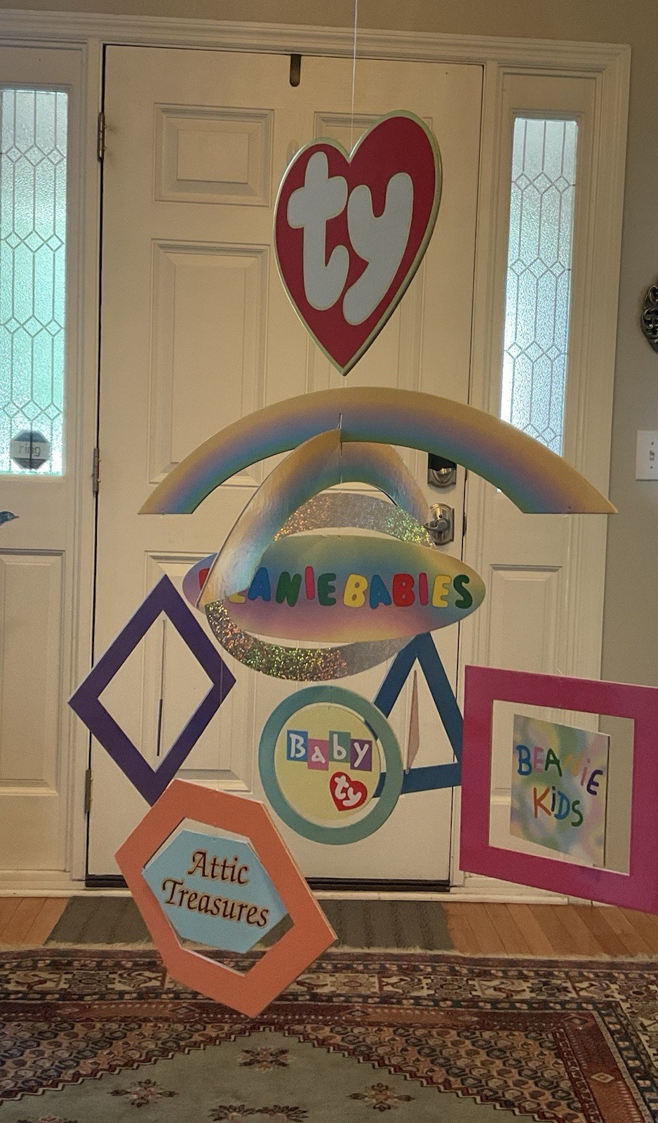 RARE TY Beanie Babies Retail Store Display Mobile NEVER USED 3D Advertising Sign