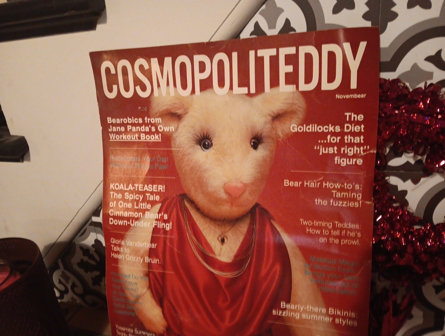VINTAGE 1984 HALLMARK STORE DISPLAY SIGN COSMOPOLITEDDY ADVERTISING