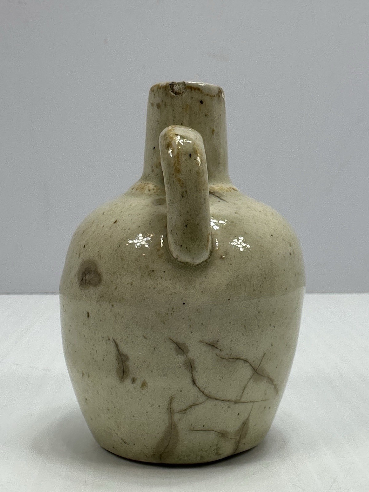 Antique I W Harper Nelson Co Kentucky Whiskey Stoneware Mini Jug Advertisement