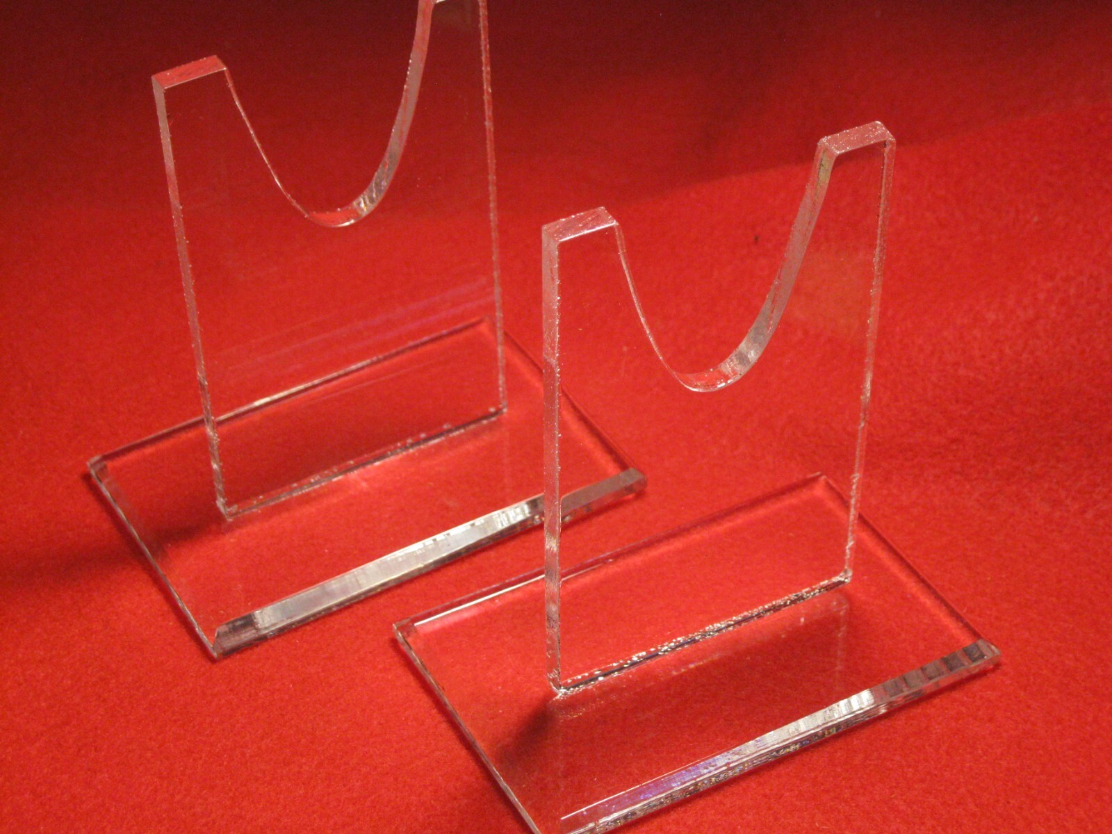 Acrylic 4″ CIVIL WAR WW2 SWORD PISTOL Display Stand 2 pcs