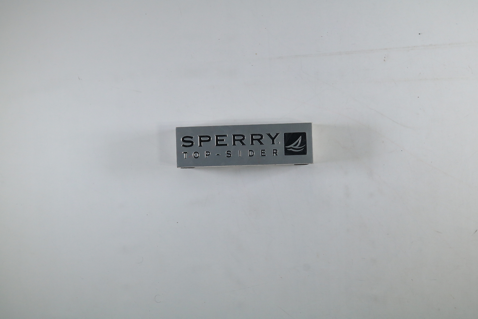 Sperry Top Sider Shoes Silver Display Decoration EUC