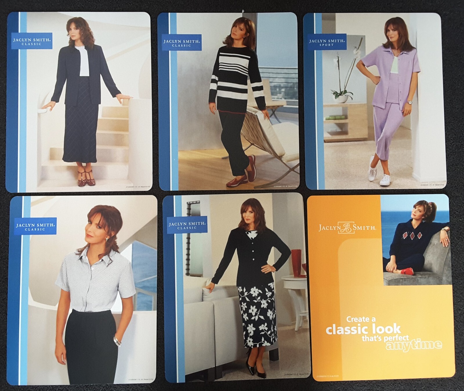 Batch of 12 K Mart advertising displays fashion Jaclyn Smith of Charlie’s Angels