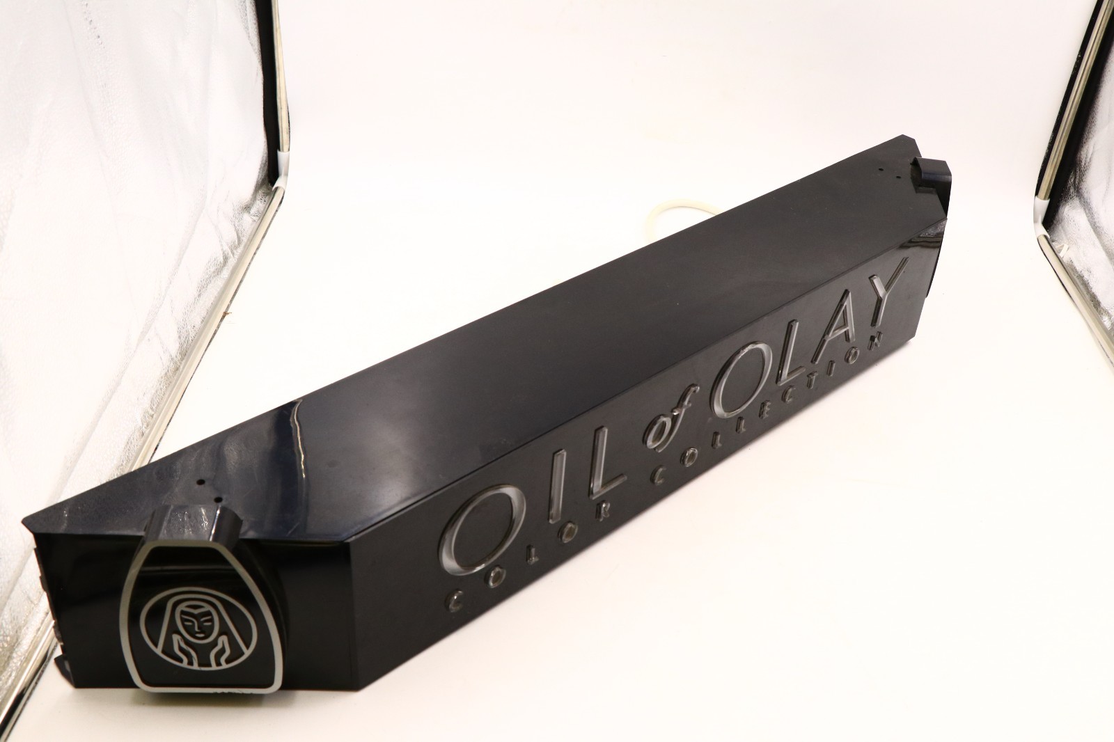 Large Oil Of Olay Color Collection Lighted Sign Display Working 120v 34.5″