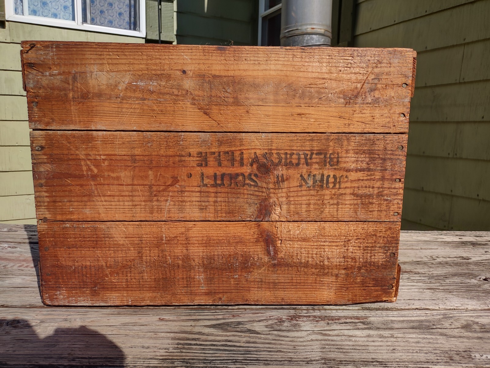 (1) Vtg. 1900s ARBUCKLES SUGAR WOODEN CRATE & LID! Very Nice!