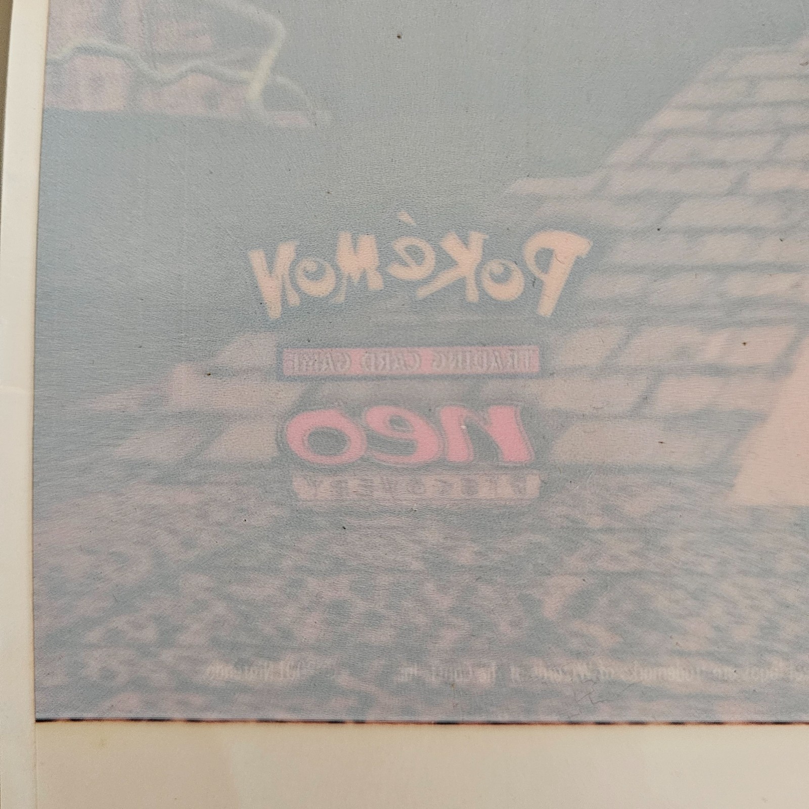 Vintage Pokemon Neo Discovery Retail Window Cling Store Promo Display WOTC – NEW