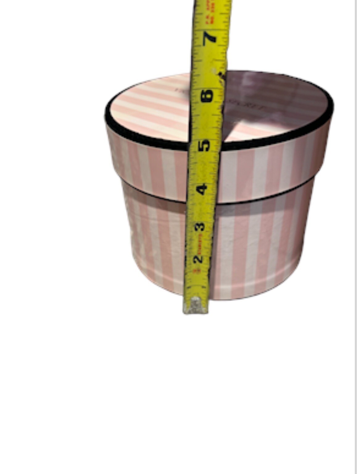 VICTORIA’S SECRET HAT BOXES DISPLAY PROPS PINK WHITE NESTING 3 SET STRIPED PARIS