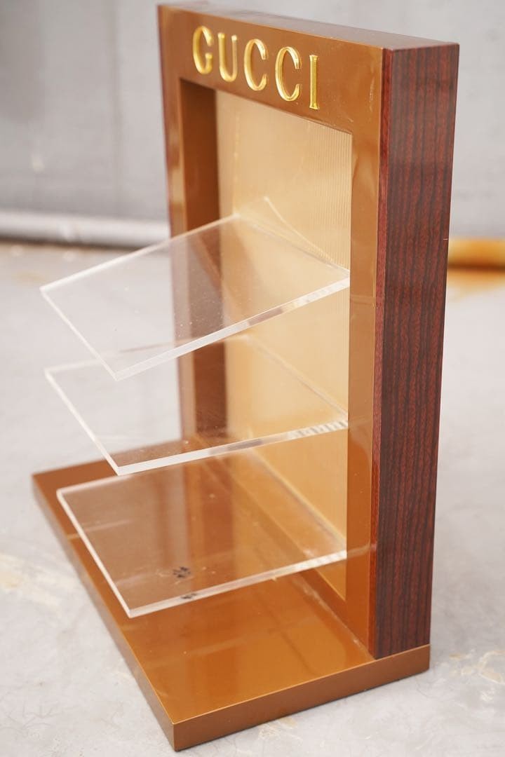Gucci Display Shelf Vintage 1980s W 350mm D 180mm H 390mm From Japan