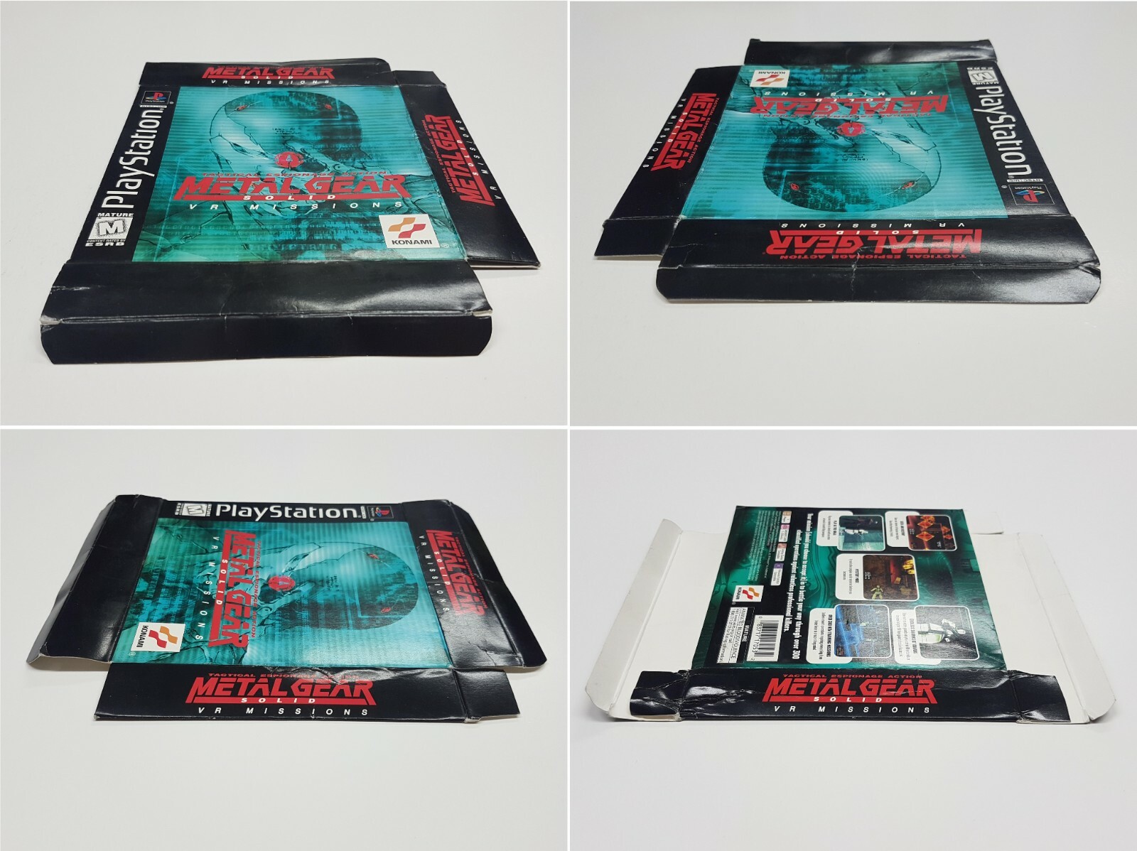 Metal Gear Solid VR Missions Playstation 1 Store Promotion Display Box *wear