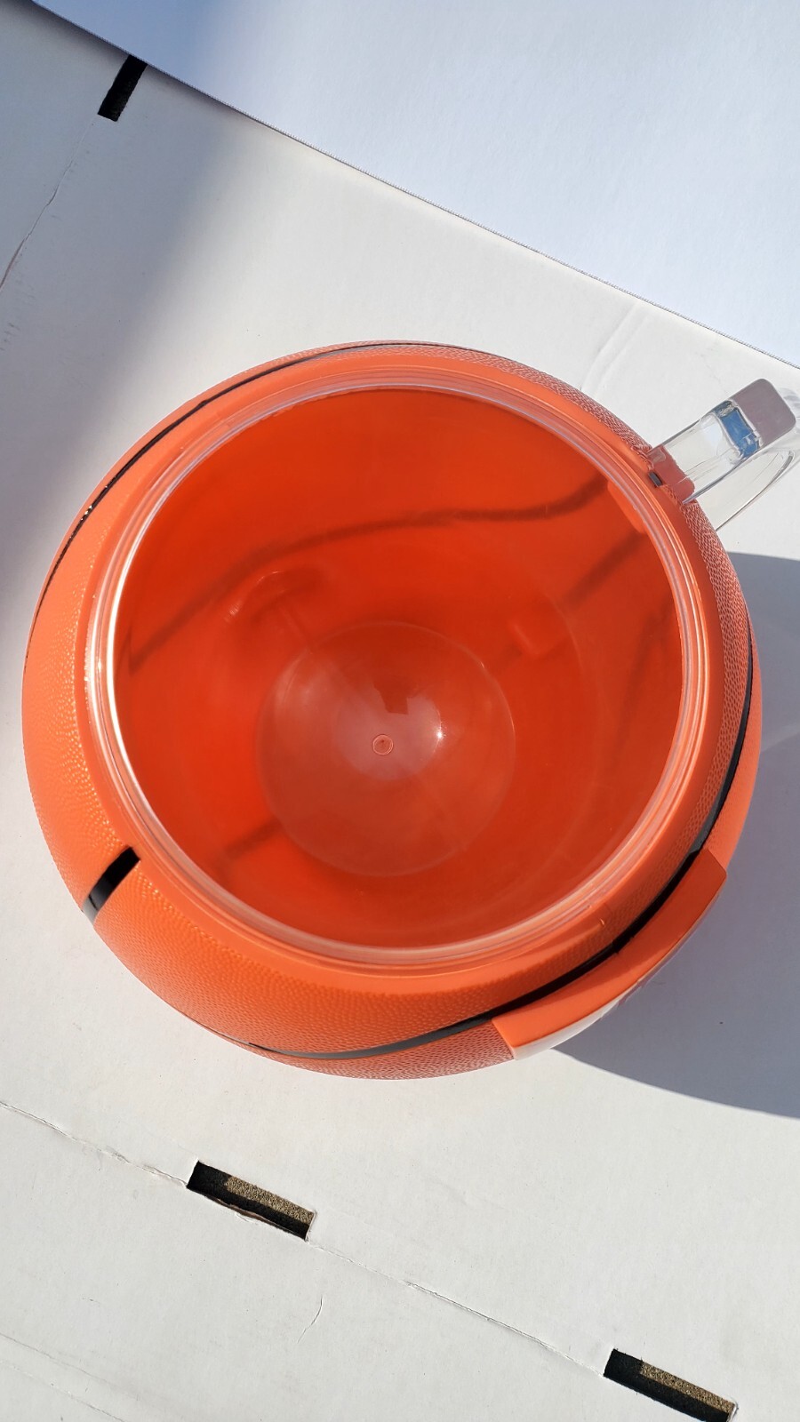 SLIM JIM LARGE PLASTIC BASKETBALL STORE DISPLAY CUP / MUG / BOWL 11″ x 9″ x 8″