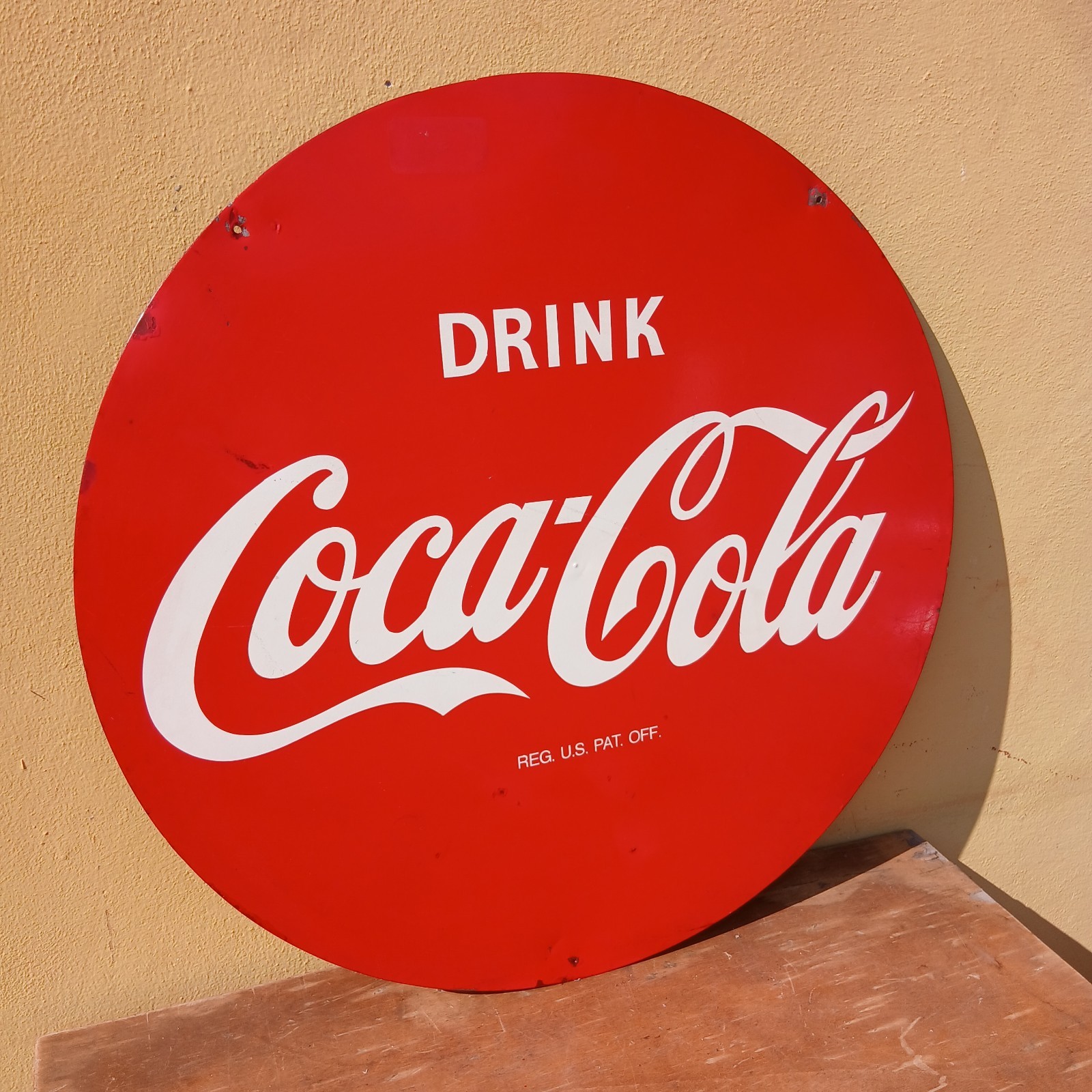 Coca Cola Drink Screen Printed Table Sign