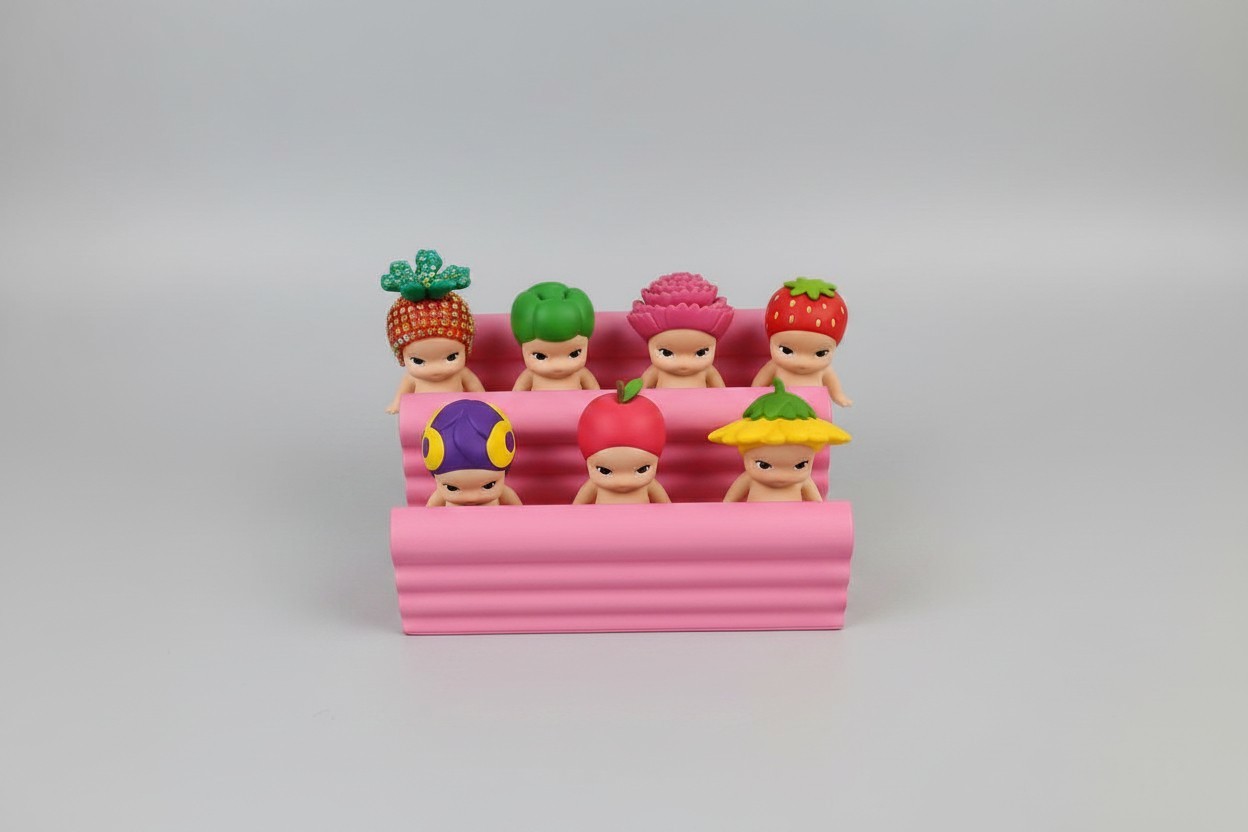 Sonny Angel Tiered Display Stand – Pastel Mini Toy Organizer