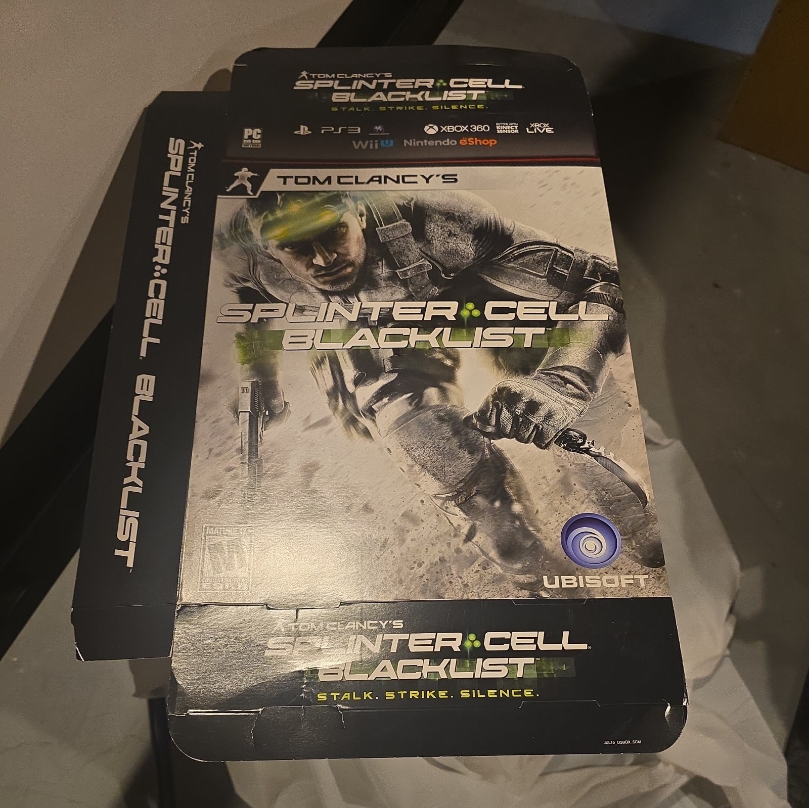 Splinter Cell Blacklist Covert Hunter Display Box PS3 Xbox 360 Wii U GameStop