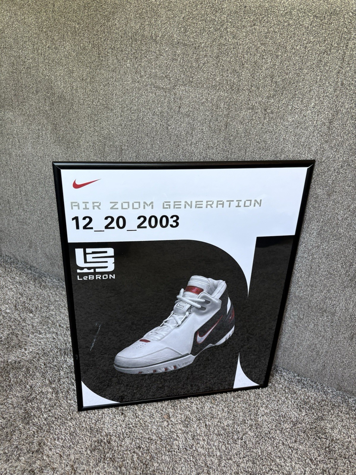 Nike LeBron James Rookie Year Zoom Generation Sneaker Promo Poster Display Sign