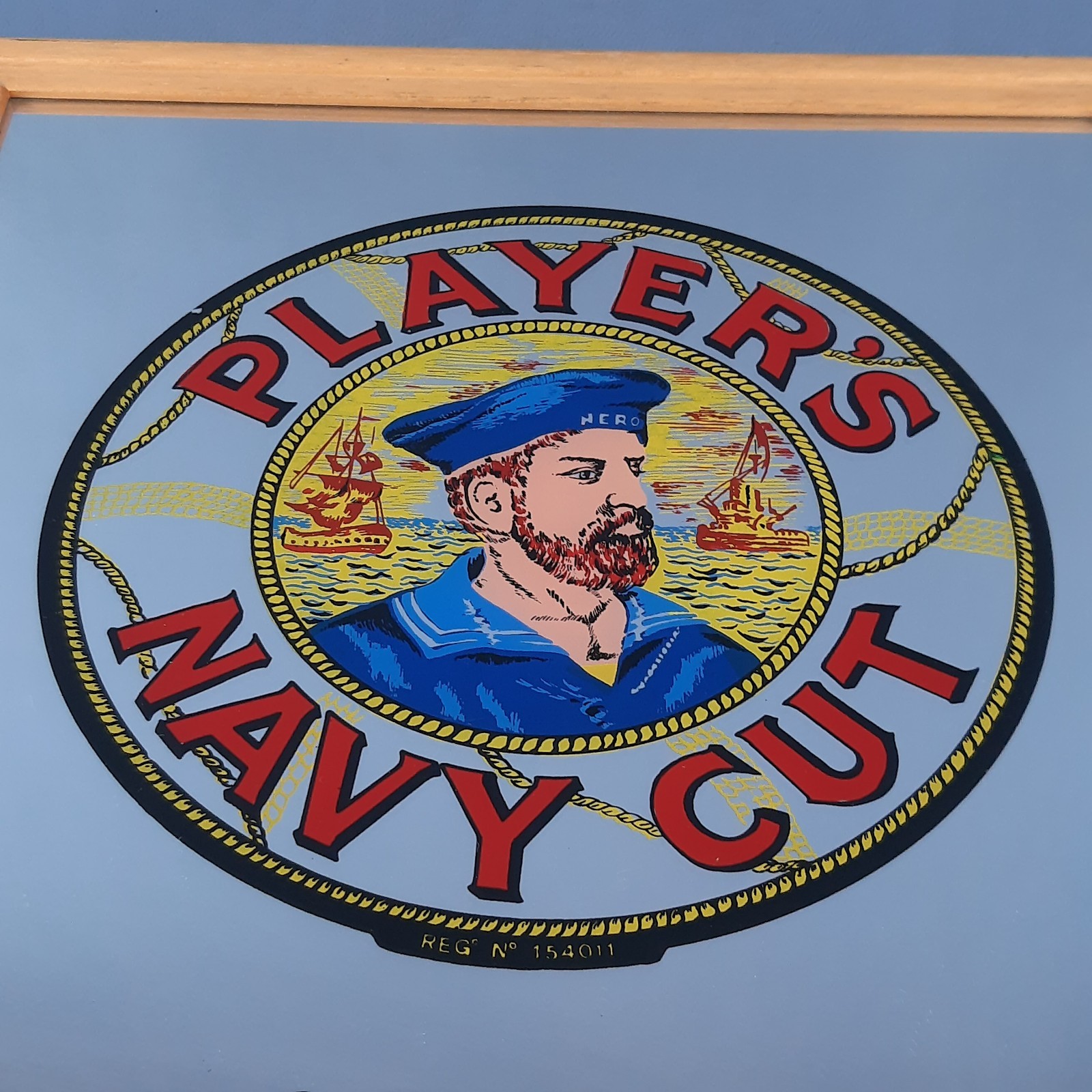 Player’s Navy Cut Tobacco And Cigarettes Vintage 1970s Advertising Mirror