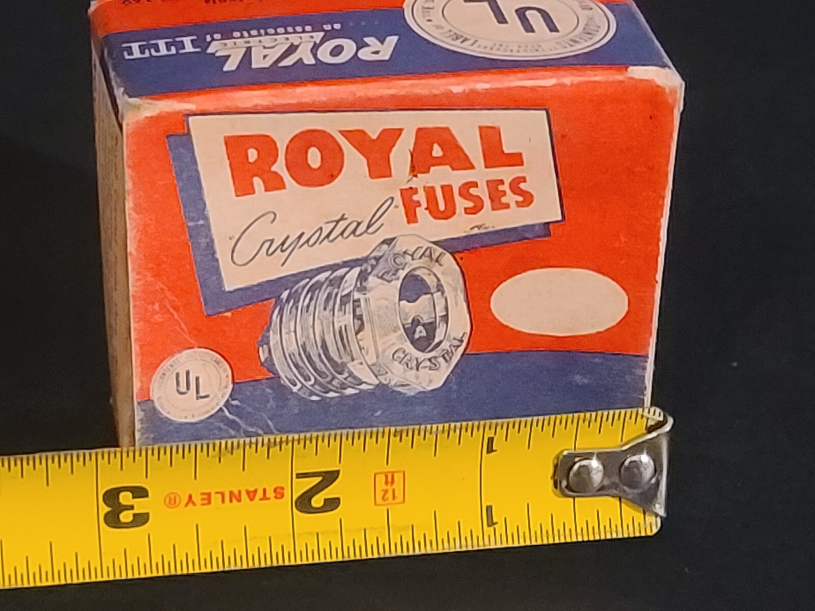 EMPTY BOX ONLY Royal Crystal Fuses Advertising Display