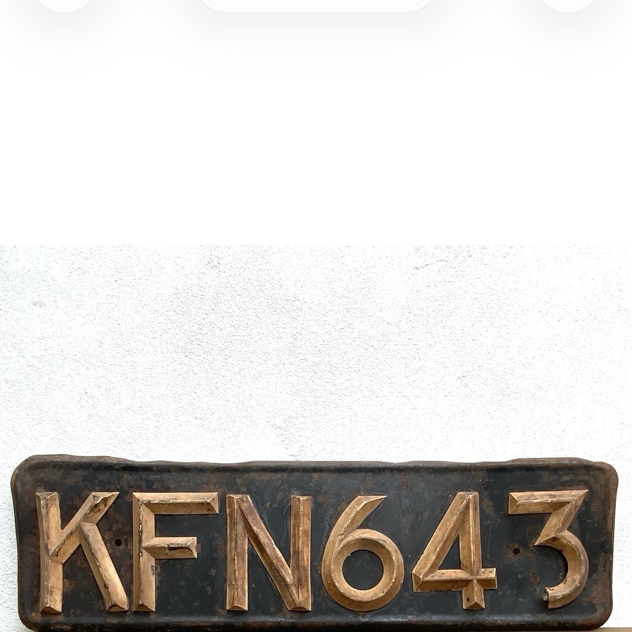 KENYA CAR LICENSE PLATE 1950s BRITISH COLONIAL PERIOD KENYAN LICENSE PLATE