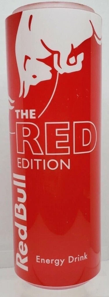 RedBull The Red Edition Acrylic Can Store Display Paper Weight Advertisement New