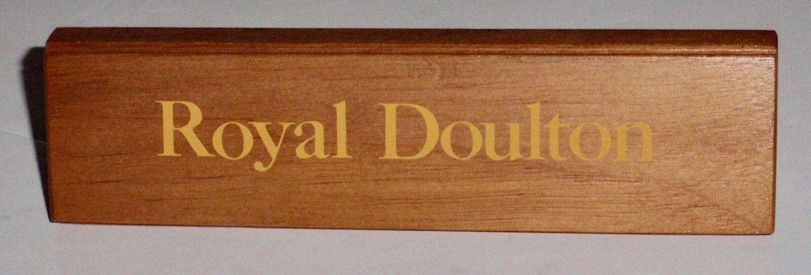 Vintage 1970’s Royal Doulton Advertising Sign Plaque Store Display Wooden