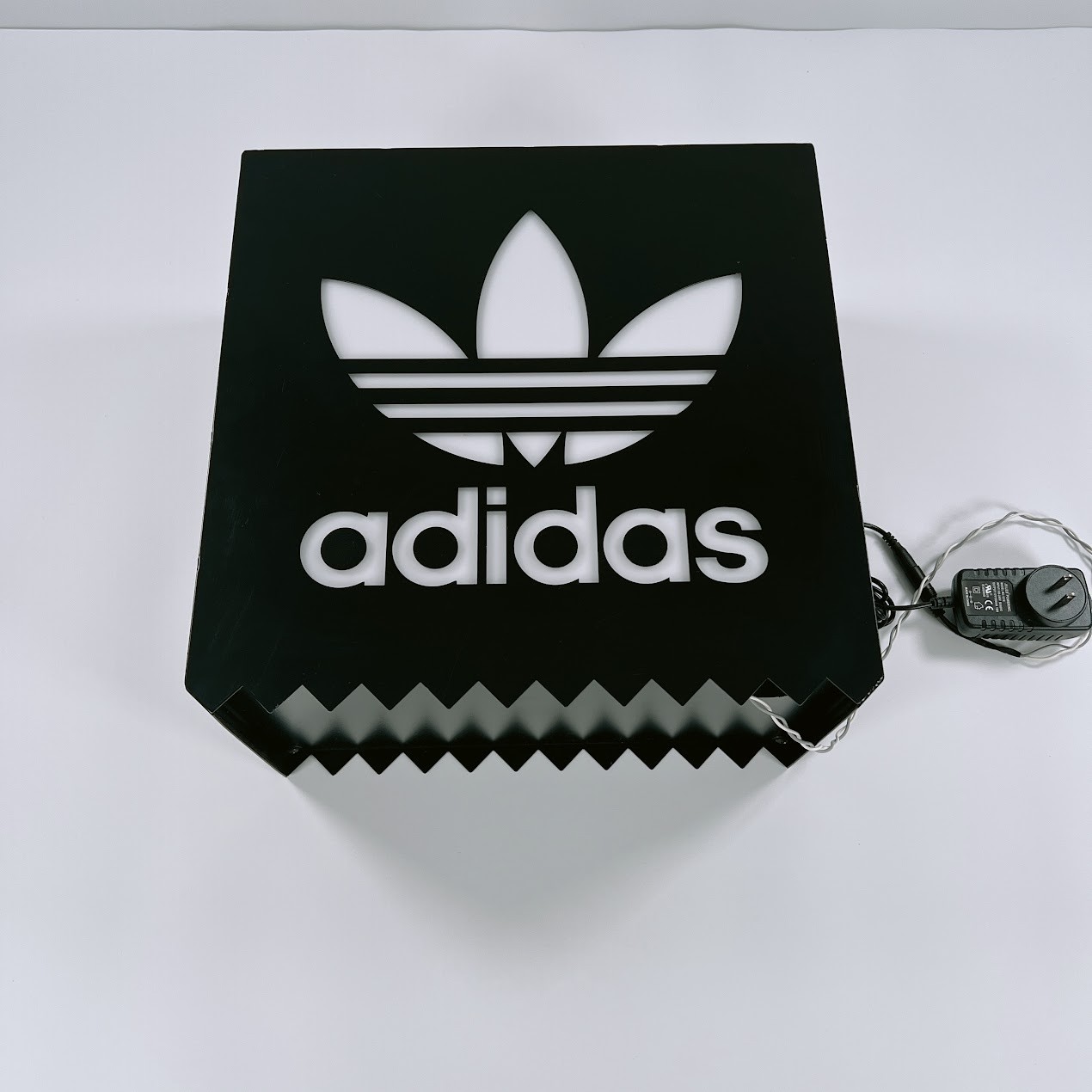 Adidas Trefoil LED Lightbox Sign 14″ Double Sided Retail Display Adverting Decor