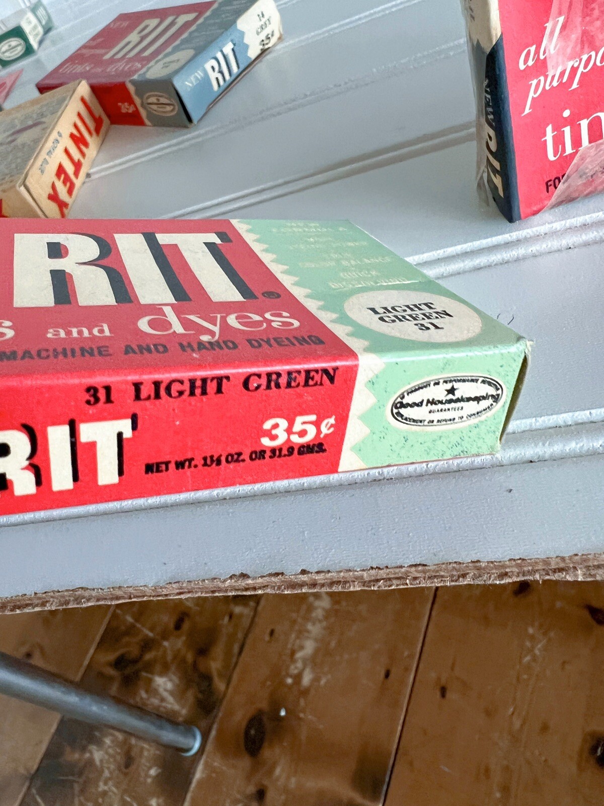 Vintage RIT Tintex Instant Dye Lot Original Boxes Assorted Colors 1930’s-50’s