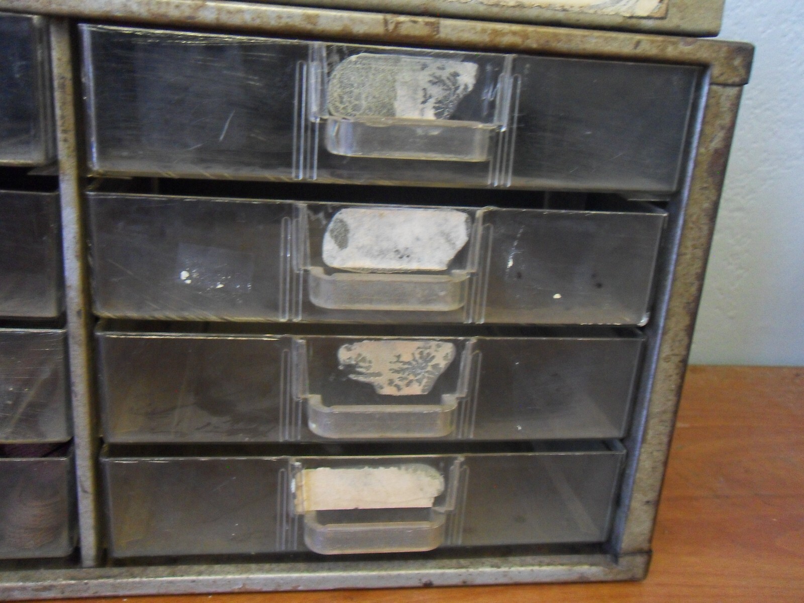 VTG Antique Old Hickory Shoe Laces Store Display Cabinet 14 LACES + 11 OTHER