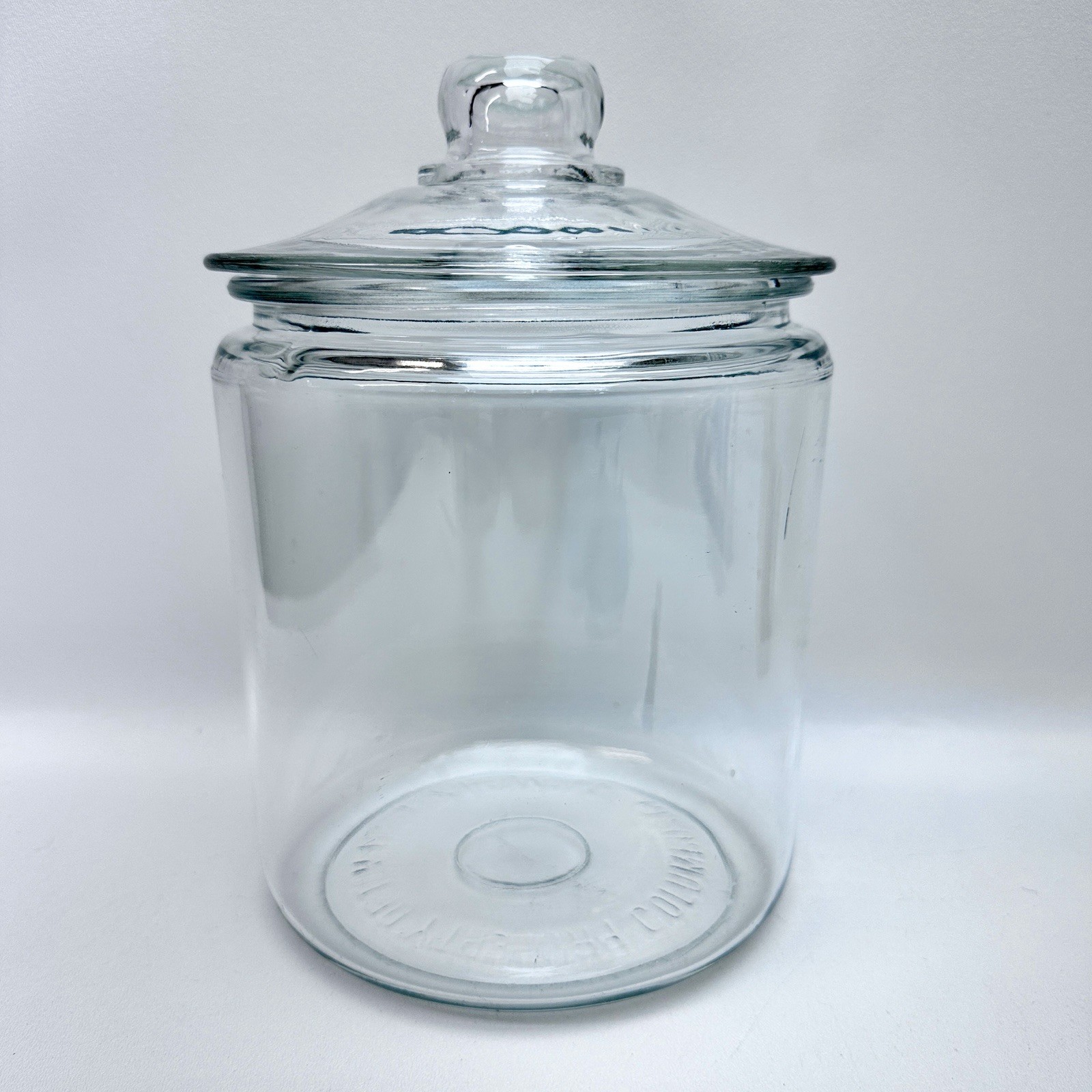 Vintage Tom Huston Peanut Co. Columbus GA Store Counter Canister Jar – 9-1/2”