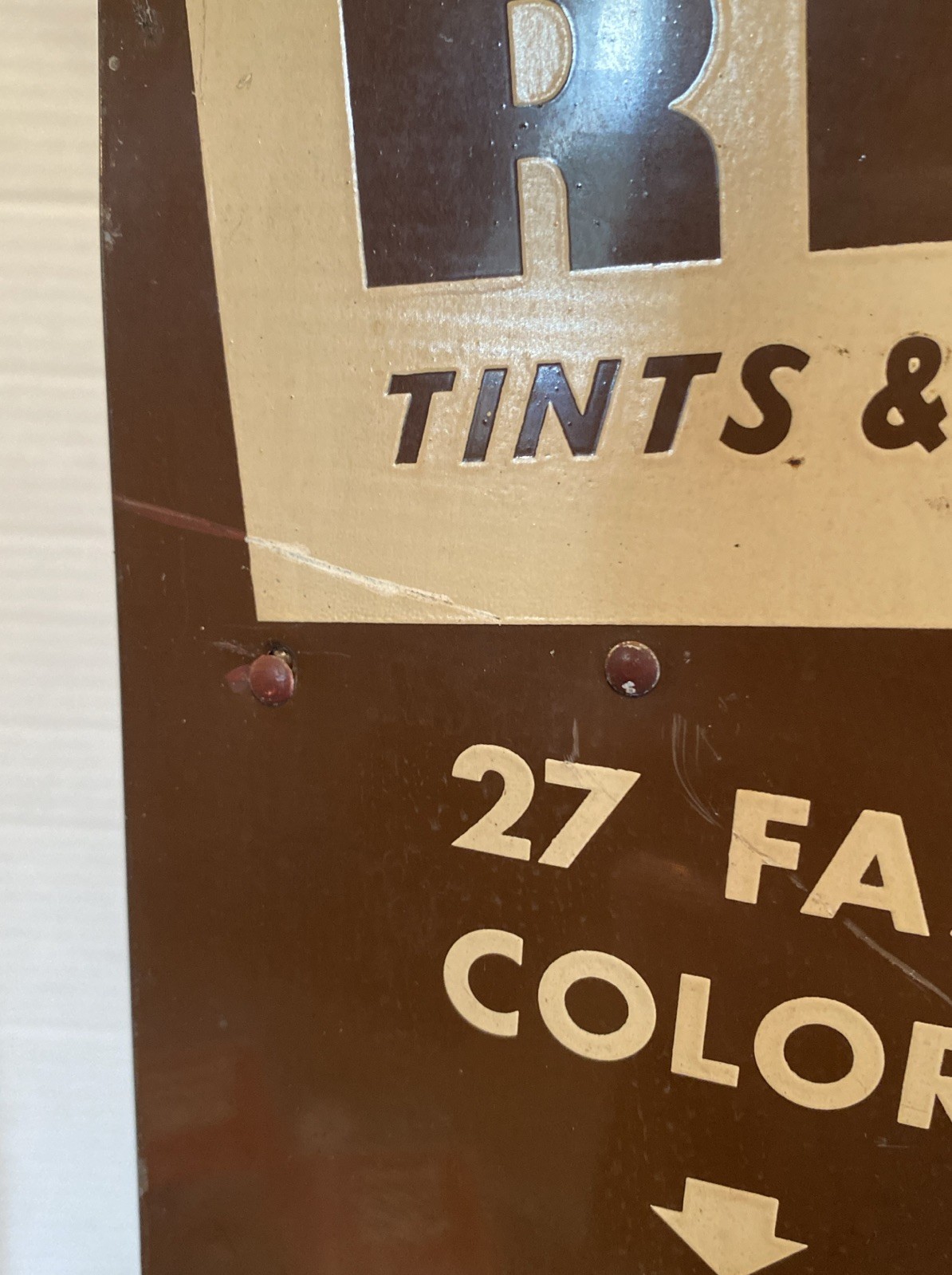 Vintage Rit Tints & Dyes Drug Store Counter Metal Display Rack Spinning 12 Dyes